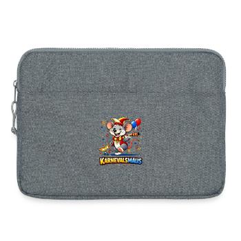 Carnival Mouse Party Motif - Laptop bag 15" - heather grey - Front