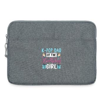 K-Pop Papa de la Fille d’Anniversaire - Sacoche pour ordinateur portable 15 pouces - gris chiné - Devant