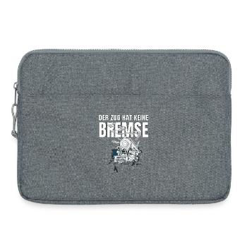 Der Zug hat keine Bremse - Party Malle  - Laptoptasche 15" - Grau meliert - Vorne