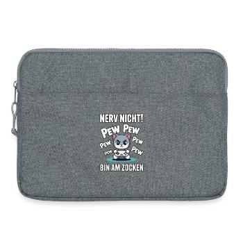 Nerve Not I'm Gambling Gamer Cat Design - Laptop bag 15" - heather grey - Front