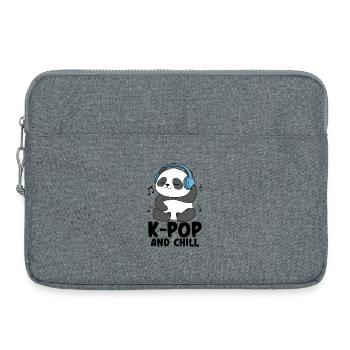 K-Pop And Chill - Laptoptasche 15" - Grau meliert - Vorne