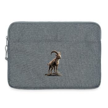 Steinbock Ziege Alpensteinbock Capricorn Ziegen - Laptoptasche 15" - Grau meliert - Vorne