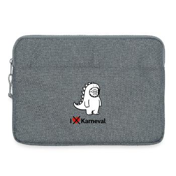 Karnevalsmuffel - Laptoptasche 15" - Grau meliert - Vorne