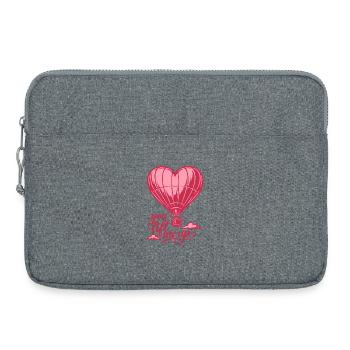 You Lift Me Up | Ballon Heart - Valentine's Day - Laptoptasche 15" - Grau meliert - Vorne