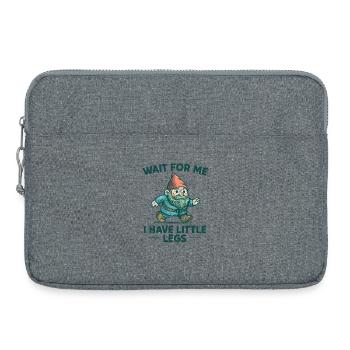Zwerg Wichtel Spruch Humor Meme Lustig Witzig - Laptoptasche 15" - Grau meliert - Vorne