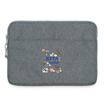 Enfants Kita Amoureux des Animaux Animaux Animaux Colorés - Sacoche pour ordinateur portable 15 pouces - gris chiné - Devant