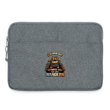 Ich hab die Schnauze voll Schildkröten Wandern - Laptoptasche 15" - Grau meliert - Vorne