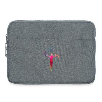 Gymnastique, cercleaux, gymnastique rythmique - Sacoche pour ordinateur portable 15 pouces - gris chiné - Devant