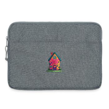 Herzhaus Farbtraum - Sacoche pour ordinateur portable 15 pouces - gris chiné - Devant