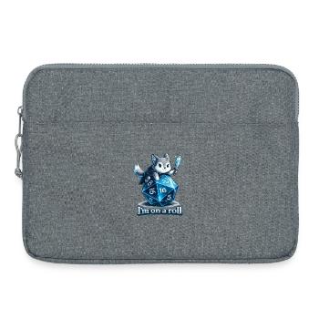 I'm on a Roll – Role-Playing Game Dice Wolf - Laptop bag 15" - heather grey - Front