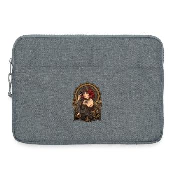 Femmes Steampunk Magnifiques Steampunk - Sacoche pour ordinateur portable 15 pouces - gris chiné - Devant