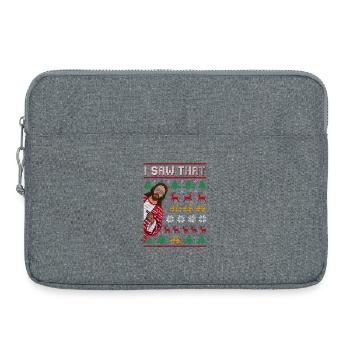 Ich habe diesen lustigen Jesus im hässlichen Weihn - Laptoptasche 15" - Grau meliert - Vorne