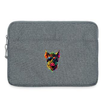 Wild boar Wild boar Wild boar Pig Hunter - Laptop bag 15" - heather grey - Front