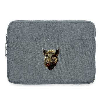 Wild boar Wild boar Wild boar Pig Hunter - Laptop bag 15" - heather grey - Front