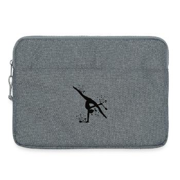 Gymnaste avec massues Gymnastique rythmique - Sacoche pour ordinateur portable 15 pouces - gris chiné - Devant