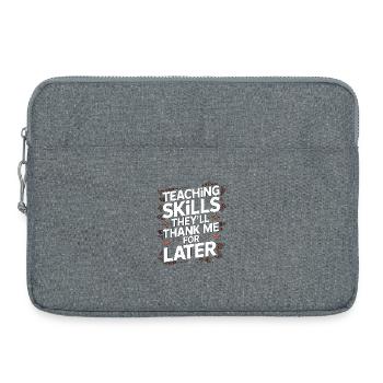 Enseignant en sciences infirmières Compétences d’enseignement Éducateur clinique - Sacoche pour ordinateur portable 15 pouces - gris chiné - Devant