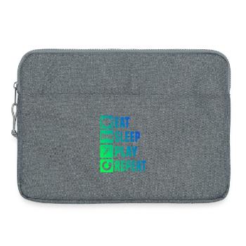 Conception vintage de handball pour hommes - Sacoche pour ordinateur portable 15 pouces - gris chiné - Devant