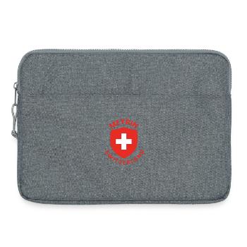 Meyrin Schweiz Shield - Laptop bag 15" - heather grey - Front