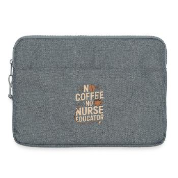 Nurse Educator No Coffee No Nursing Coffee Lover - Laptoptasche 15" - Grau meliert - Vorne