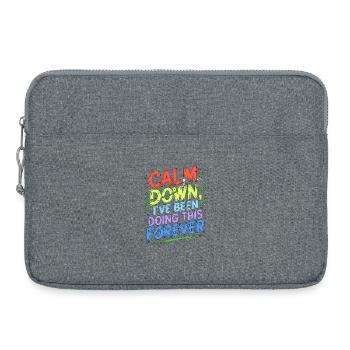 Infirmière vétérane Calme-toi, j’ai été infirmière de service - Sacoche pour ordinateur portable 15 pouces - gris chiné - Devant