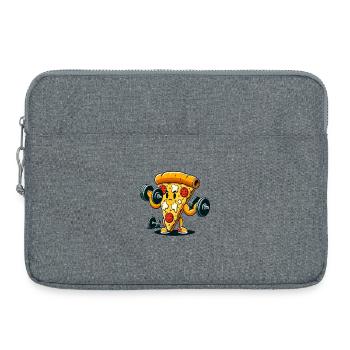 Kraft pizza lifts weights - Laptop bag 15" - heather grey - Front