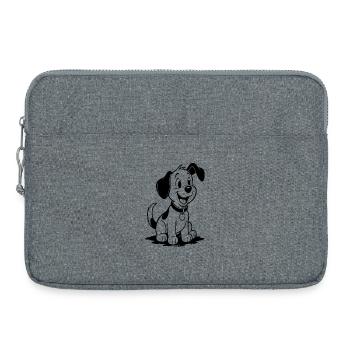 Cheerful Puppy Friend - Laptop bag 15" - heather grey - Front
