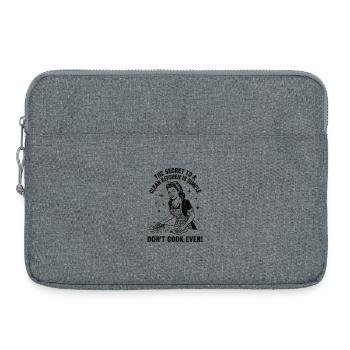 Cleaning hack: The secret of clean kitchens - Laptop bag 15" - heather grey - Front