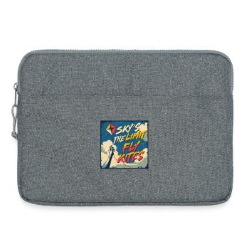 Drachen Drachensteigen - Laptoptasche 15" - Grau meliert - Vorne