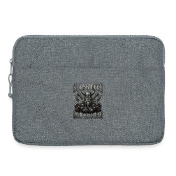 Sei Krieger kein Kriecher Wikinger Bart - Laptoptasche 15" - Grau meliert - Vorne