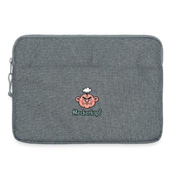 Complainer Funny Complainer Cartoon Head - Laptop bag 15" - heather grey - Front