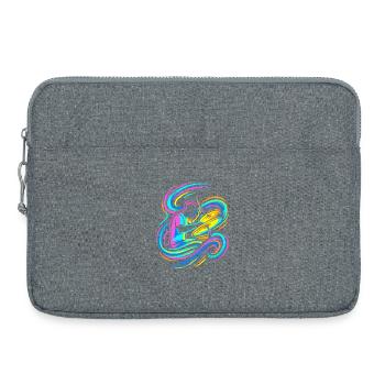 Bunter Trommler - Laptoptasche 15" - Grau meliert - Vorne