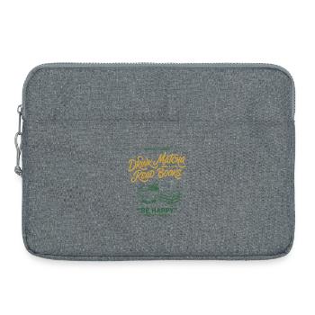 Drink Matcha Read Books Be Happy Matcha Lover Tea - Laptoptasche 15" - Grau meliert - Vorne