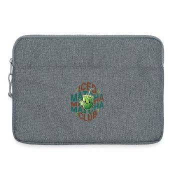 Iced Matcha Club Funny Green Tea Matcha Lover - Laptoptasche 15" - Grau meliert - Vorne