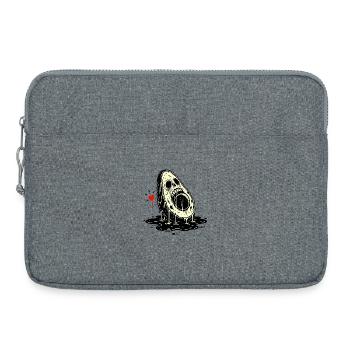 Avocat Horreur du Crâne - Sacoche pour ordinateur portable 15 pouces - gris chiné - Devant