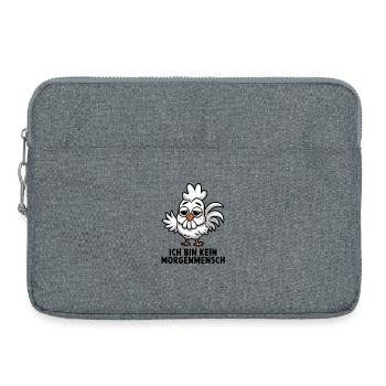 Je ne suis pas du matin, drôle, somnolent - Sacoche pour ordinateur portable 15 pouces - gris chiné - Devant