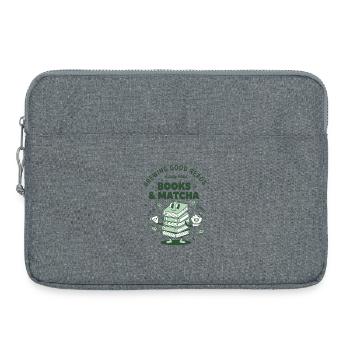 Books And Matcha Brewing Good Reads Matcha Tea - Laptoptasche 15" - Grau meliert - Vorne