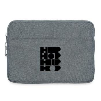 Hip-Hop-Mut typografisches Logodesign - Laptoptasche 15" - Grau meliert - Vorne