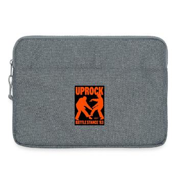Uprock Battle Stance Hip-Hop 83 - Laptop bag 15" - heather grey - Front