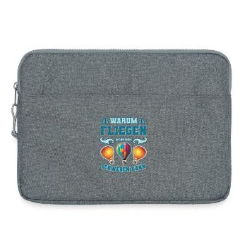 Heißluftballon - Laptoptasche 15" - Grau meliert - Vorne