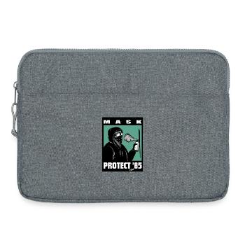 Maskierter Rebellen Sprayer 85 - Laptoptasche 15" - Grau meliert - Vorne