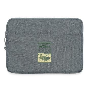 Observing Clouds | Cottagecore Nature Vibe - Laptop bag 15" - heather grey - Front