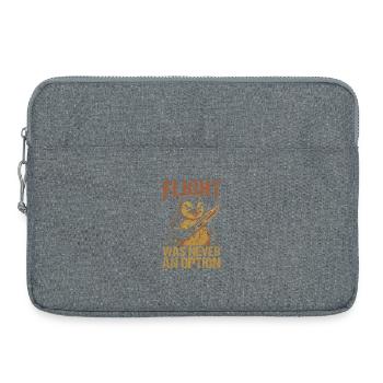 Fighting penguin with sword - Laptop bag 15" - heather grey - Front