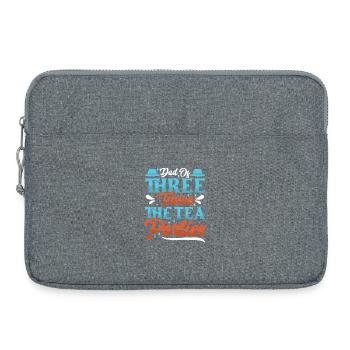Père, père de trois filles et filles - Sacoche pour ordinateur portable 15 pouces - gris chiné - Devant