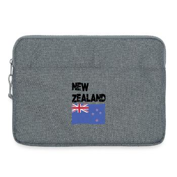 Neuseeländische Neuseeländische Neuseeländische Neuseeländische Flagge - Laptoptasche 15" - Grau meliert - Vorne