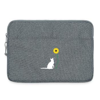 You Are My Sunshine Sunflower Script Floral Design - Laptop bag 15" - heather grey - Front