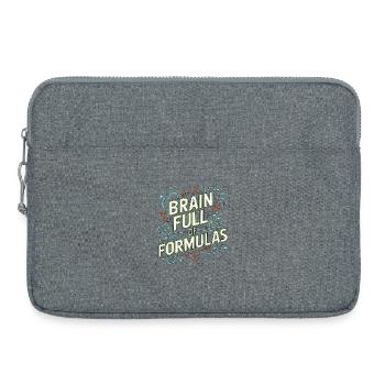 Étudiant en pharmacie avec le cerveau plein de pharmacie clinique - Sacoche pour ordinateur portable 15 pouces - gris chiné - Devant