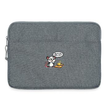 Cadeau avec motif de proverbe drôle - Sacoche pour ordinateur portable 15 pouces - gris chiné - Devant