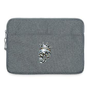 Crystal Skull King Diamond Crown - Laptoptasche 15" - Grau meliert - Vorne