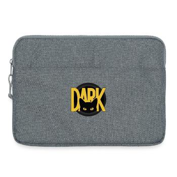 DARK Cat Eyes Minimal Design - Laptop bag 15" - heather grey - Front
