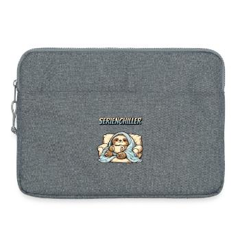 Sloth Series Chiller Pun Saying - Laptop bag 15" - heather grey - Front